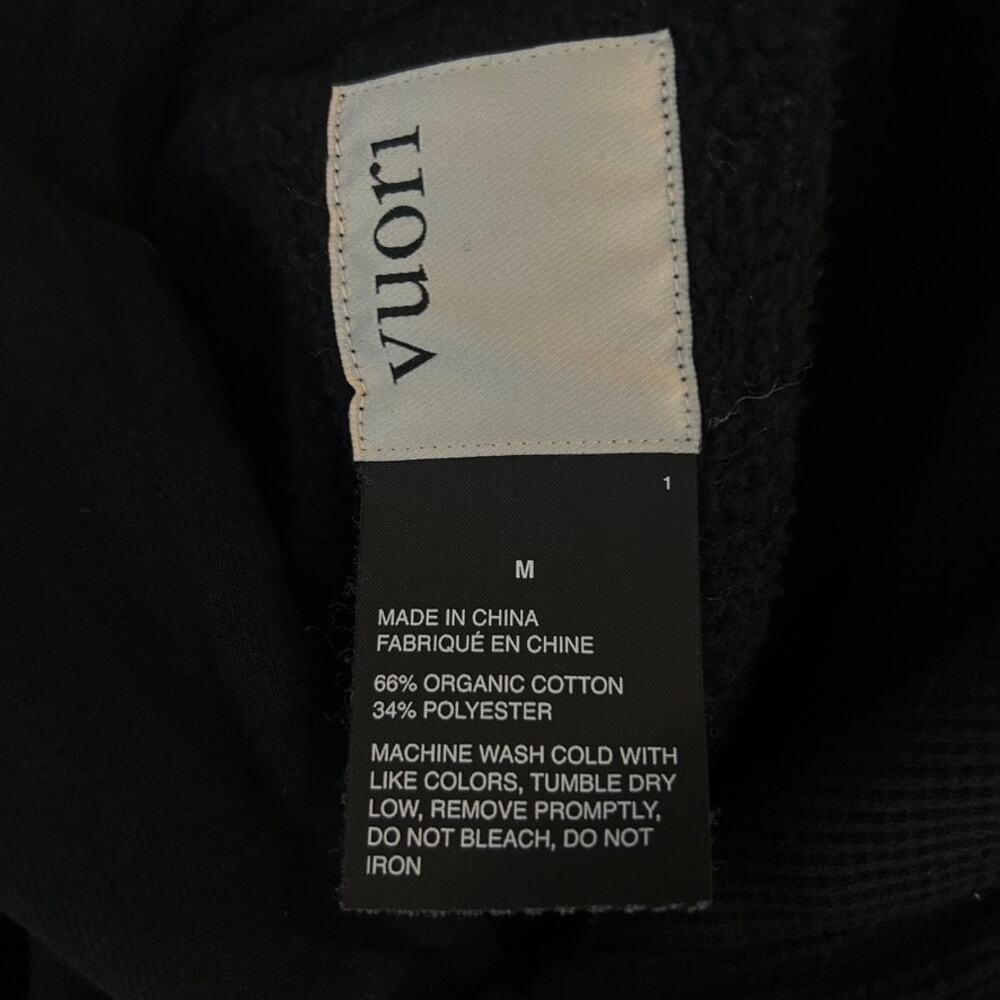 Vuori Seaside Pullover Hoodie 2.0 Medium Black V299 - Picture 5 of 5